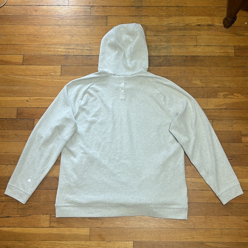 Lululemon At Ease Hoodie in Heathered Opal White, size XXL / 2XL - Picture 13 of 14